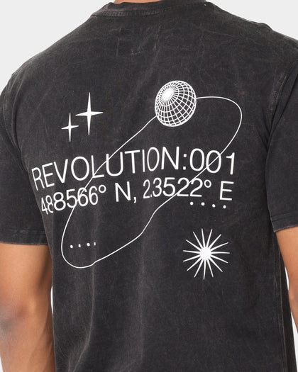 Carre Revolution001 T-Shirt Black Wash
