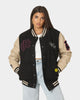 Carre Peace Varsity Jacket Black/Stone