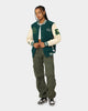 Carre Peace Varsity Jacket Deep Teal