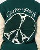 Carre Peace Varsity Jacket Deep Teal