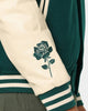 Carre Peace Varsity Jacket Deep Teal