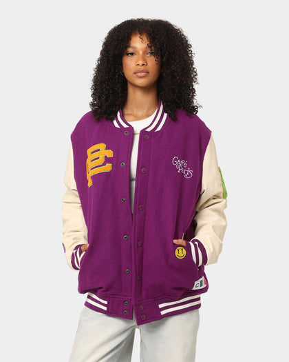 Carré Peace Varsity Jacket Purple