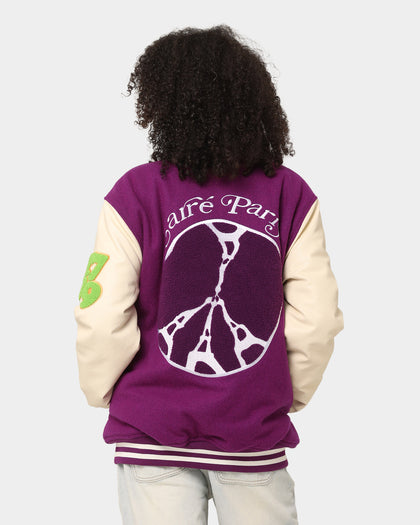 Carré Peace Varsity Jacket Purple