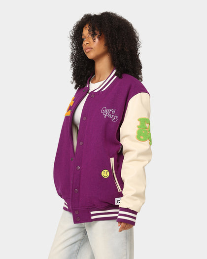Carré Peace Varsity Jacket Purple