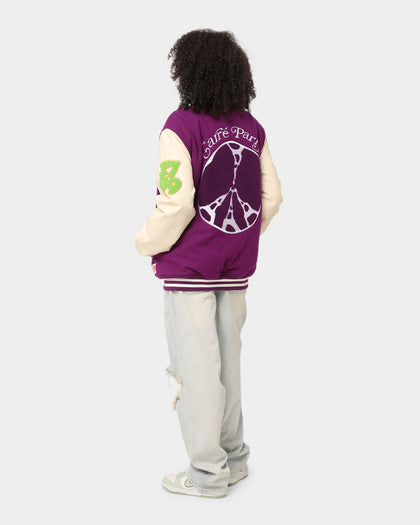 Carré Peace Varsity Jacket Purple