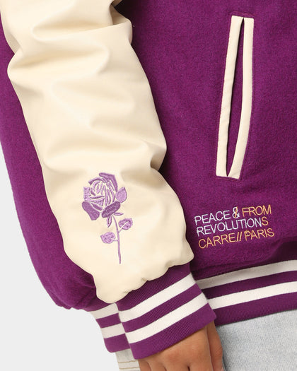 Carré Peace Varsity Jacket Purple