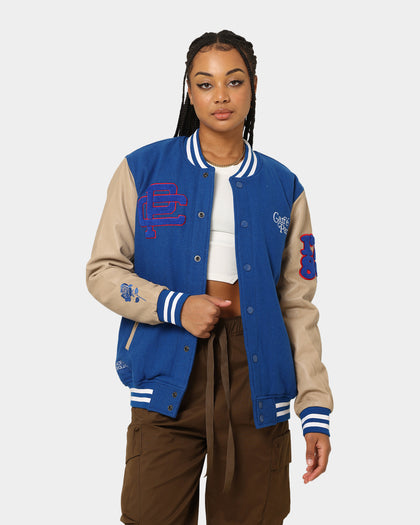 Carre Peace Varsity Jacket Blue