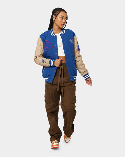 Carre Peace Varsity Jacket Blue