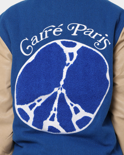 Carre Peace Varsity Jacket Blue