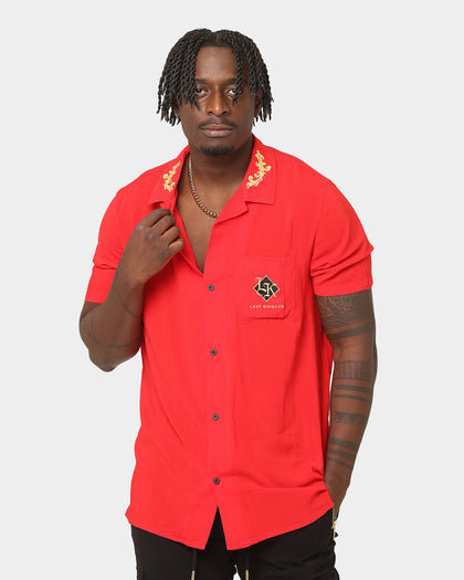 Last Kings The Throne Button Up Shirt Red