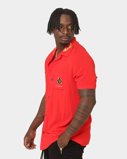 Last Kings The Throne Button Up Shirt Red