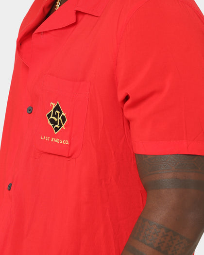 Last Kings The Throne Button Up Shirt Red