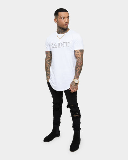 Saint Morta Society El Duplo Short Sleeve T-Shirt White/Black