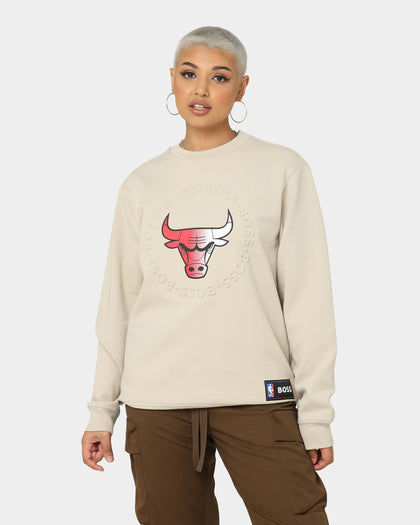 Hugo Boss Hugo Boss X NBA Basic Chicago Bulls Crewneck Sweatshirt Light Beige