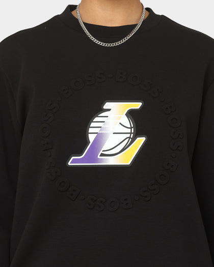 Hugo Boss Hugo Boss X NBA Basic Los Angeles Lakers Crewneck Sweatshirt Black