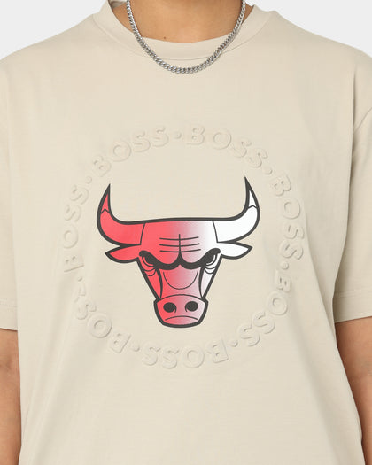 Hugo Boss Hugo Boss X NBA Basic Chicago Bulls Short Sleeve T-Shirt Light Beige