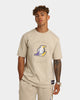 Hugo Boss X NBA Basic Los Angeles Lakers Short Sleeve T-Shirt Light Beige