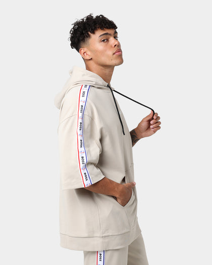 Hugo Boss Hugo Boss X NBA Modern Short Sleeve Hoodie Light Beige