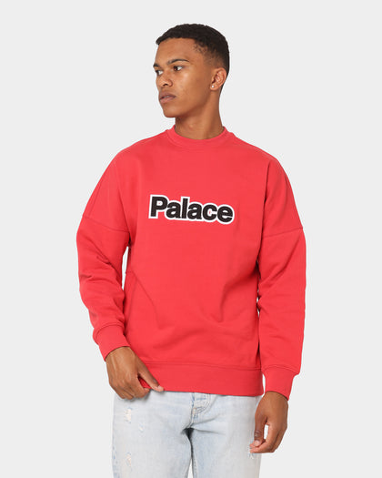 Palace Word Crewneck Red