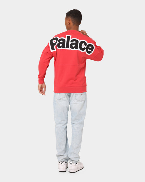 Palace Word Crewneck Red