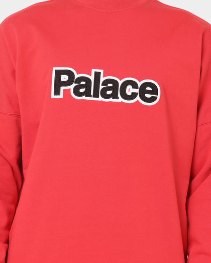 Palace Word Crewneck Red