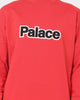 Palace Word Crewneck Red