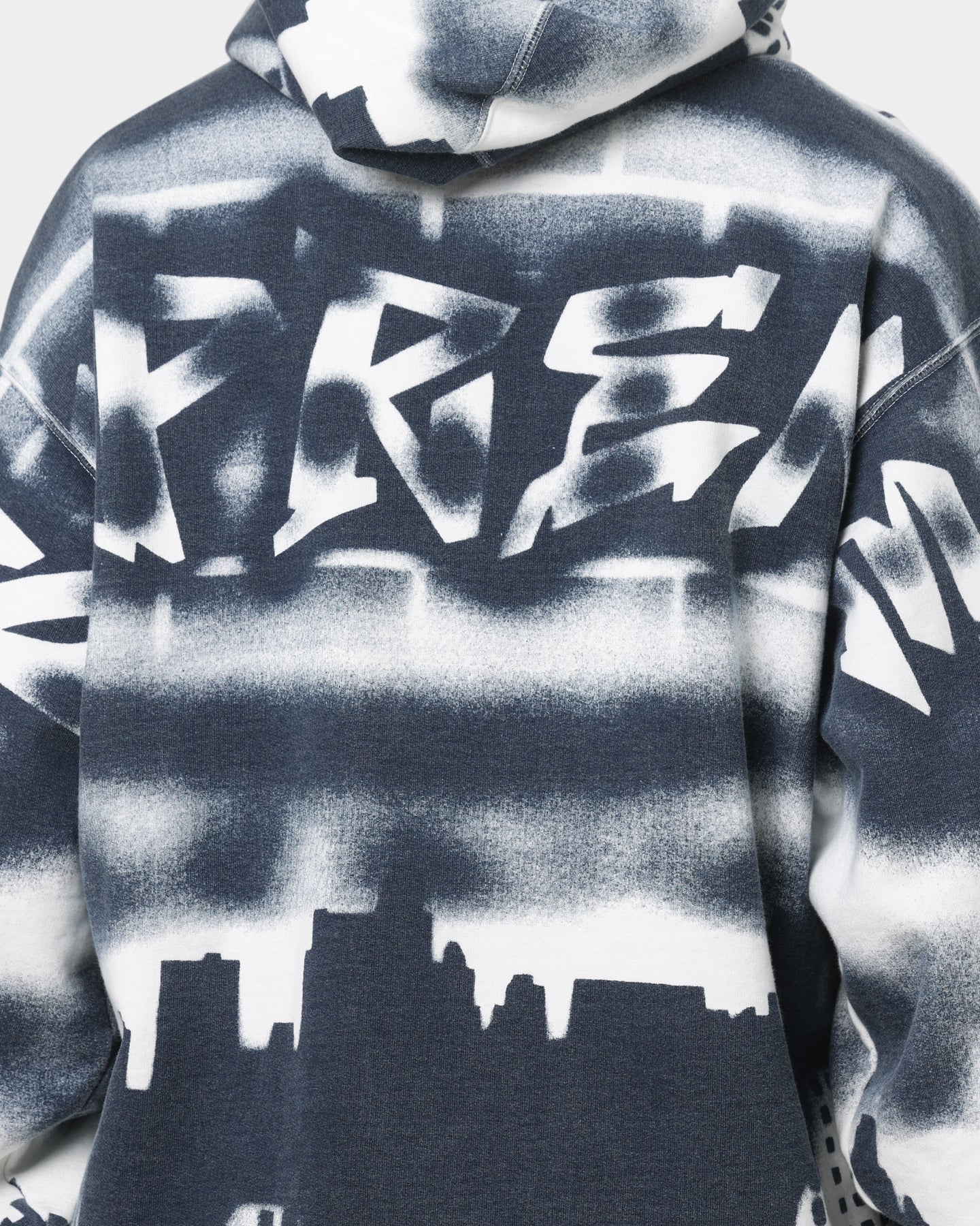 Supreme New York Yankees Airbrush Hood Sweatshirt White