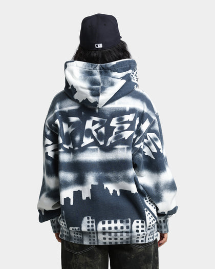 Supreme New York Yankees Airbrush Hood Sweatshirt White