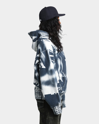 Supreme New York Yankees Airbrush Hood Sweatshirt White