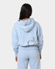 Calvin Klein Women's Back 2Tone Monogram Hoodie Bayshore Blue