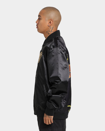 Mitchell & Ness Chicago Bulls Big Face 4.0 Satin Jacket Black