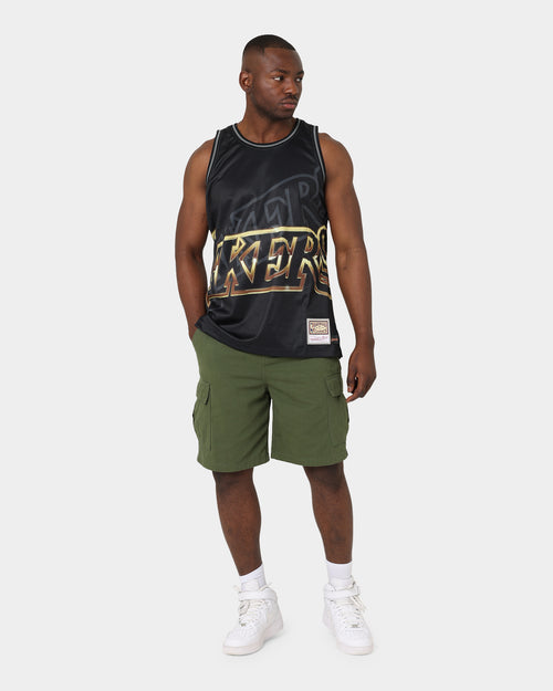 Mitchell & Ness Los Angeles Lakers Big Face 4.0 Swingman Jersey Black