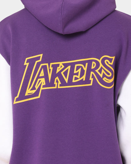 Mitchell & Ness Los Angeles Lakers Fusion Fleece 2.0 Hoodie Purple