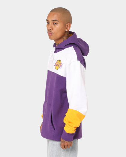 Mitchell & Ness Los Angeles Lakers Fusion Fleece 2.0 Hoodie Purple