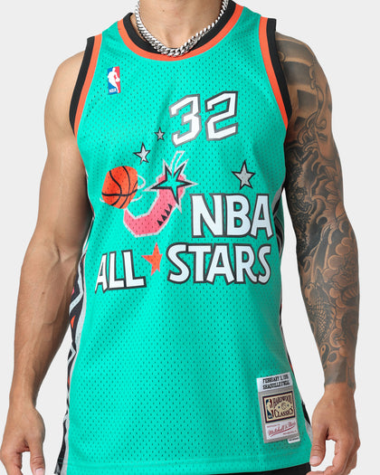 Mitchell & Ness NBA All Stars Shaquille O'Neal #32 '96 Swingman Jersey Teal