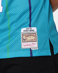 Mitchell & Ness Muggsy Bogues Charlotte Hornets #1 Swingman Jersey Teal
