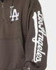 New Era Los Angeles Dodgers Quarter Zip Hoodie Moss