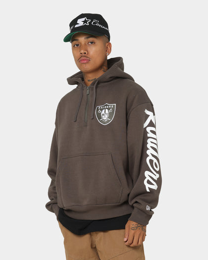 New Era Las Vegas Raiders 1/4 Zip Hoodie Moss