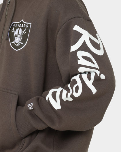 New Era Las Vegas Raiders 1/4 Zip Hoodie Moss