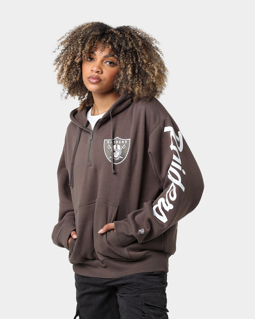 New Era Las Vegas Raiders 1/4 Zip Hoodie Moss