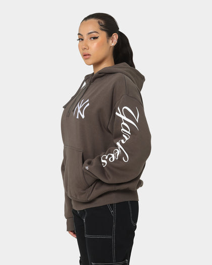 New Era New York Yankees Quarter Zip Hoodie Moss