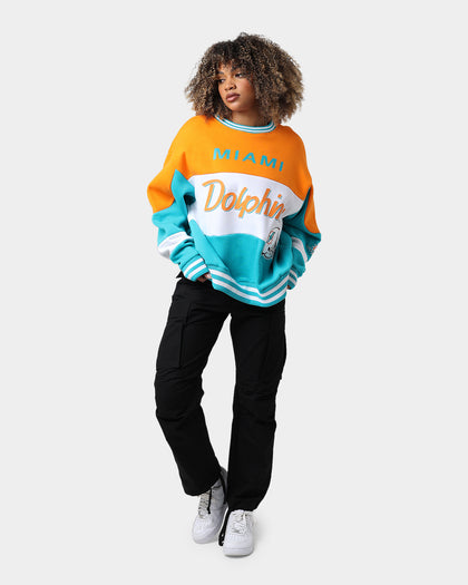 New Era Miami Dolphins Crewneck Teal/White/Orange