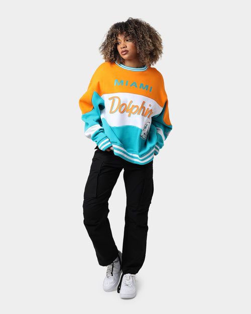 New Era Miami Dolphins Crewneck Teal/White/Orange