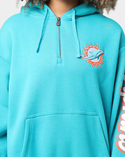 New Era Miami Dolphins Quarter Zip Hoodie Teal