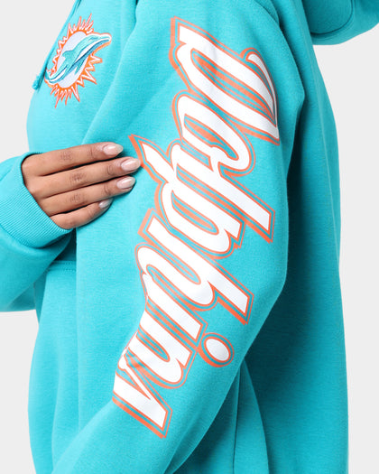 New Era Miami Dolphins Quarter Zip Hoodie Teal