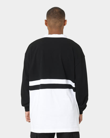 New Era Las Vegas Raiders Long Sleeve Rugby Jersey Black/White