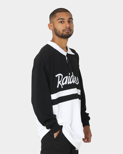 New Era Las Vegas Raiders Long Sleeve Rugby Jersey Black/White