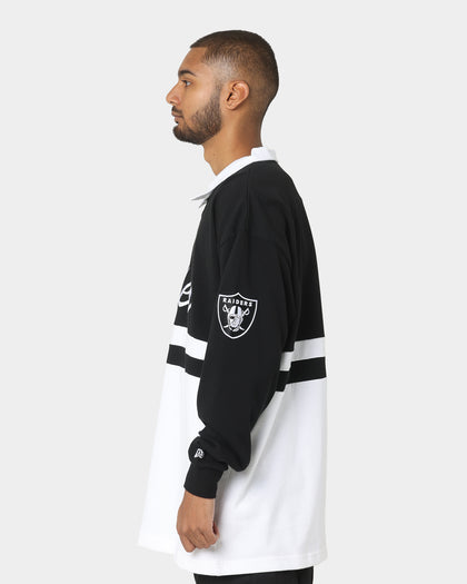 New Era Las Vegas Raiders Long Sleeve Rugby Jersey Black/White