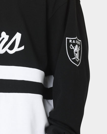 New Era Las Vegas Raiders Long Sleeve Rugby Jersey Black/White