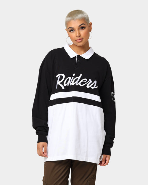 New Era Las Vegas Raiders Long Sleeve Rugby Jersey Black/White